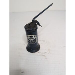 Vintage Eagle No 33 Pump Oiler Can Finger Fixed Spout With Tip 6oz USA